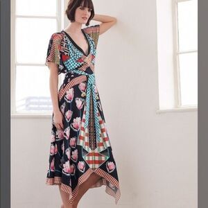 Temperley London Multicolor Asymmetrical Dress